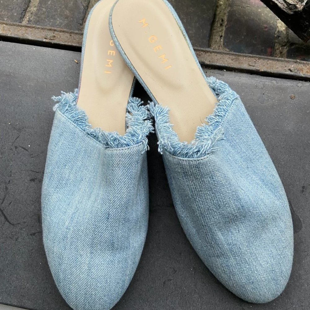 M. Gemi Denim Mule Slides- SIze 42/ US Size 10